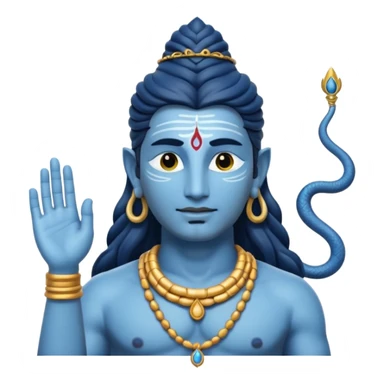 Made a emoji like lord Shiva's picture  sticker