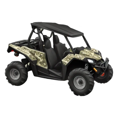 Polaris camouflage buggy atv sticker