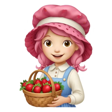 Strawberry shortcake character  sticker