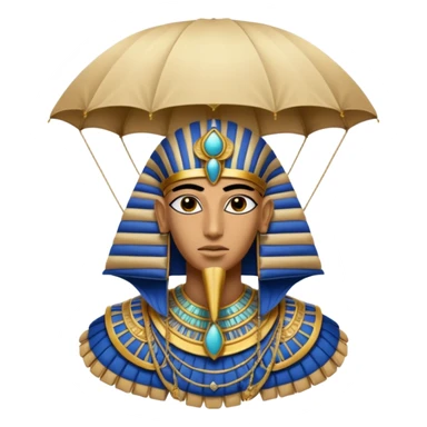 egyptian horus, parachute sticker
