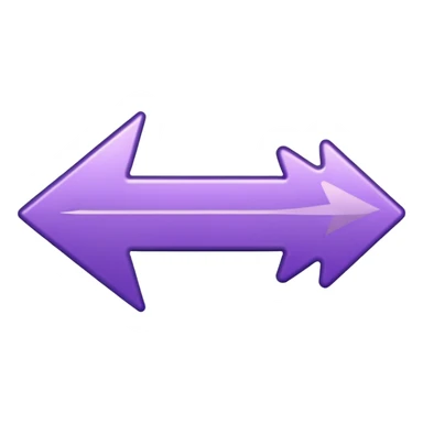 seta para direita roxa sticker