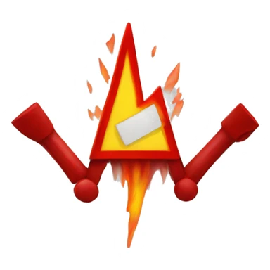 red warning alert sticker