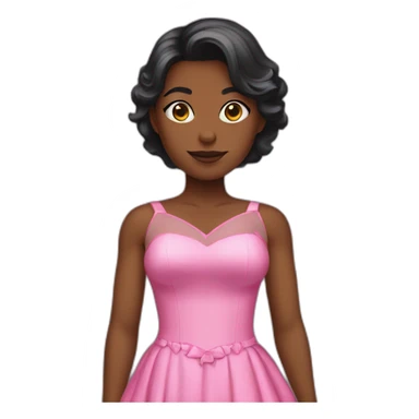 Batman pink dress sticker