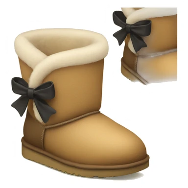 mini uggs with bows on back sticker