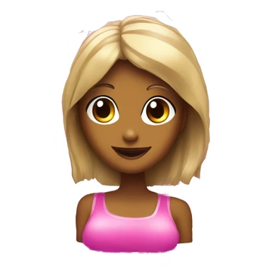 Pink vibe disco ball with girl thing on it sticker