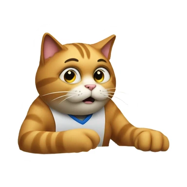 Cat failing chemistry quiz  sticker