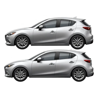 Mazda 3 car side view sticker