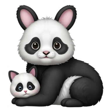 Cat,bunny,panda sticker