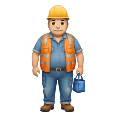 Old fat Contractor plumbers crack jeans sticker