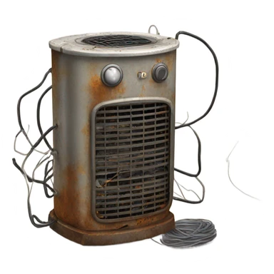 Broken heater sticker