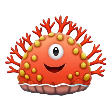 The state of Maine in the color coral sticker