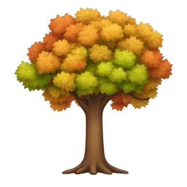 tree changing seasons sticker