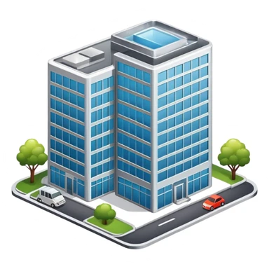 office building with supplier highlight sticker