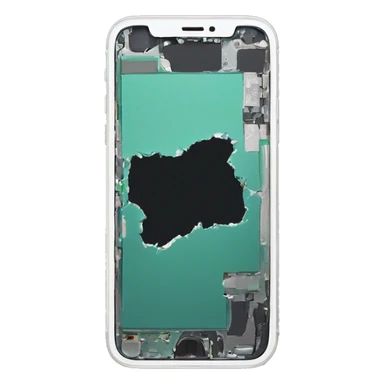 iPhone 16 pro broken lCD sticker