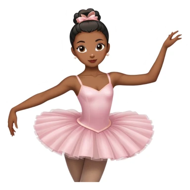 black lady ballerina posing  sticker