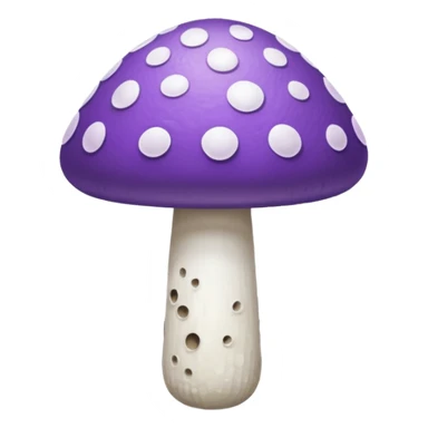 cogumelo roxo e branco sticker