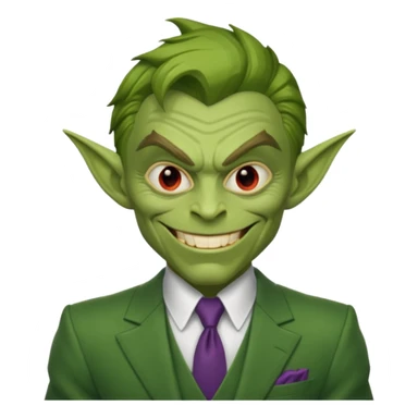 Green goblin's Spiderman  sticker