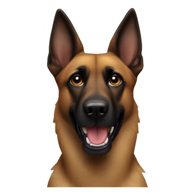 fluffy belgian Malinois sticker
