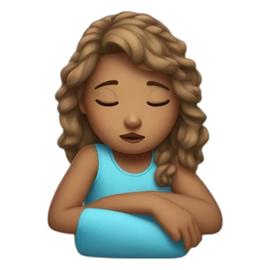 Pooped girl sticker