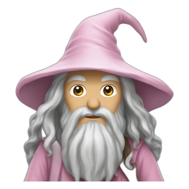 gandalf the pink sticker