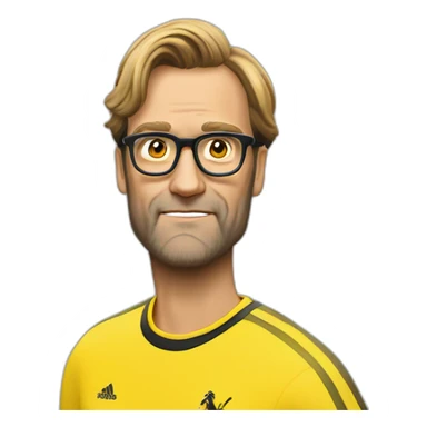 Klopp is nervous in a black hudie sticker