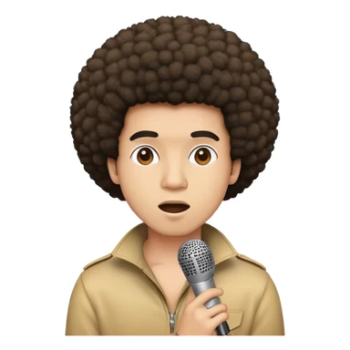 Beatbox with a afro  sticker