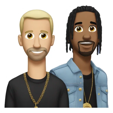 Drake and Travis Scott  sticker