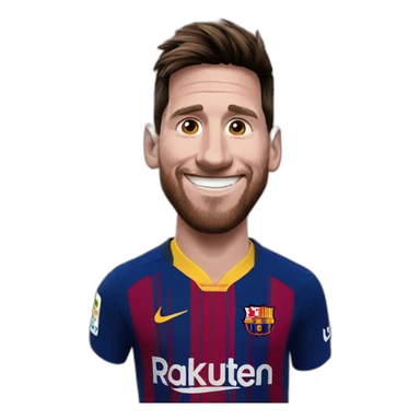 happy messi sticker
