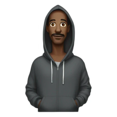 Eddy murphy with a hoodie sticker