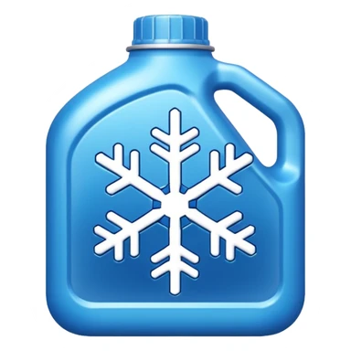 antifreeze car product, snowflake icon sticker