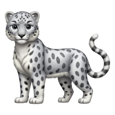 Snow Leopard-full body sticker