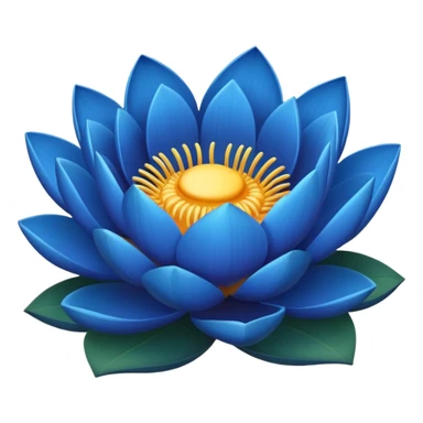 Blue lotus sticker