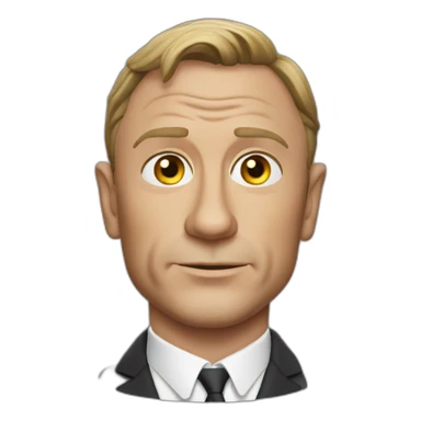 Daniel Craig Mean sticker