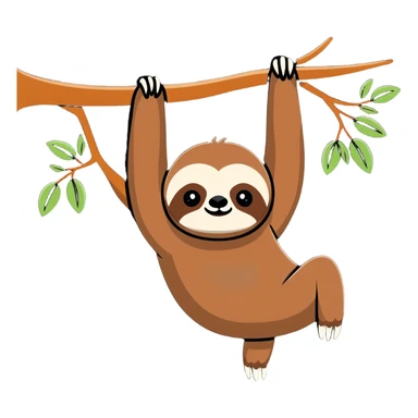 sloth sticker