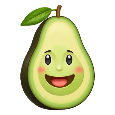 Happy avocado  sticker