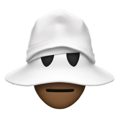 hacker with white hat sticker
