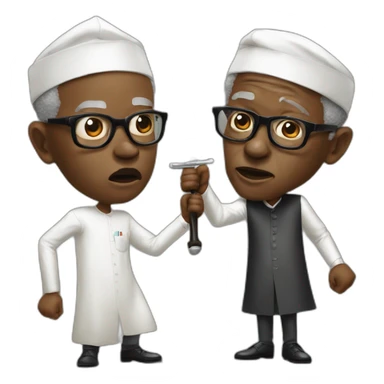 buhari and tinubu fighting sticker