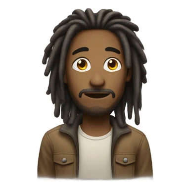 nonchalant dread head nilah  sticker