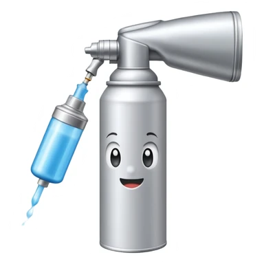 Hairspray can cute sticker