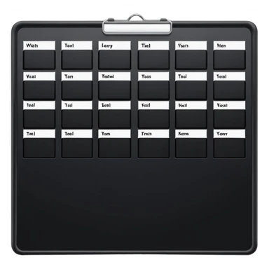 A sleek black kanban board sticker