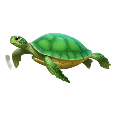 Tortue sur loutree sticker
