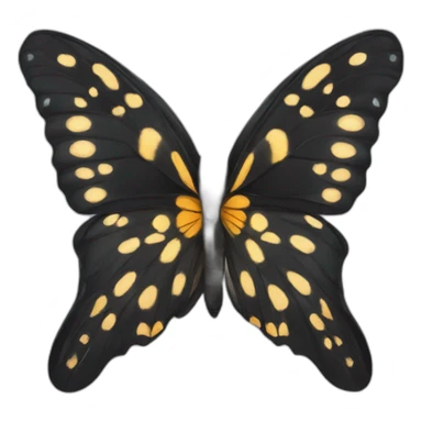 the most beautiful black butterfly sticker