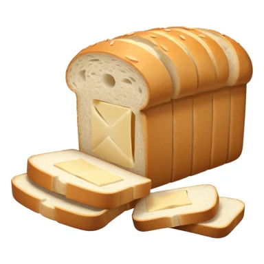 just a sliced bread load simple with cut bread slices on ground remove the face from all bread  sticker