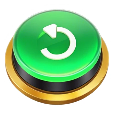 Clash of Clans aesthetic: Cinematic Playful Xbox Power Button Portrait Emoji, rendered in a 3D vector-style similar to standard emojis with minimal shading and bold, simplified shapes. A compact, distinct form with signature details, softly glowing with a modern gaming energy charm. Simplified yet unmistakably iconic, highly detailed and consistent, glowing with a soft radiance and high shine. Stylized with a touch of next-gen innovation and a soft glowing outline, capturing the essence of a beloved gaming relic with a friendly, playful manner! sticker