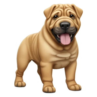Sharpei dog  sticker