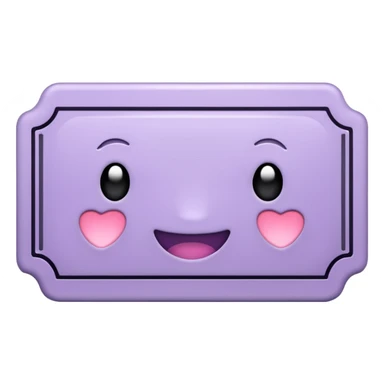 Pale Purple colored 1 Signed ticket  sticker