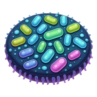 bactería sticker