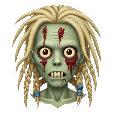 Zombie dreadhead  sticker