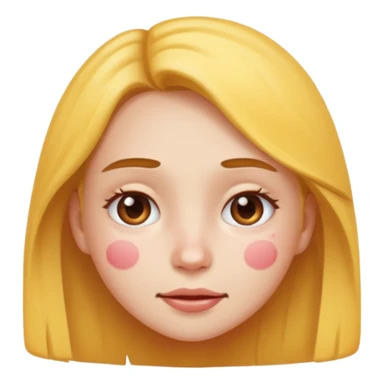 girl emoji with pimple sticker