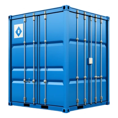 goods Contener emoji which is used for shipment of goods, single contaner sticker